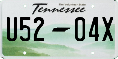 TN license plate U5204X