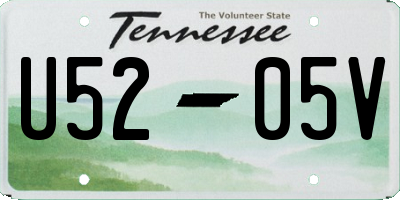 TN license plate U5205V