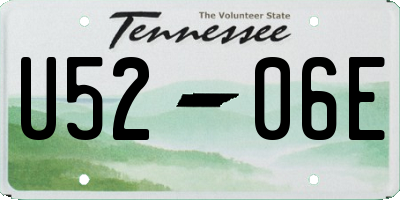 TN license plate U5206E