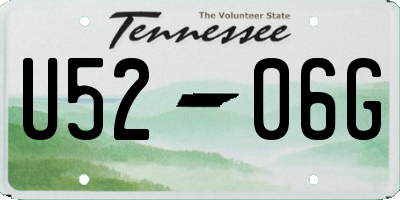 TN license plate U5206G