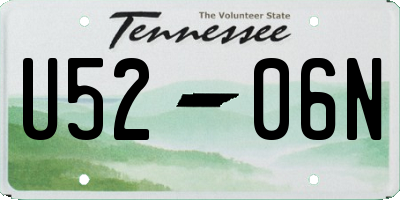 TN license plate U5206N