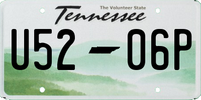 TN license plate U5206P