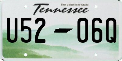 TN license plate U5206Q