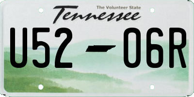 TN license plate U5206R