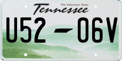 TN license plate U5206V