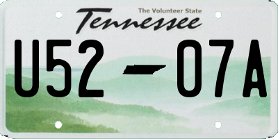 TN license plate U5207A