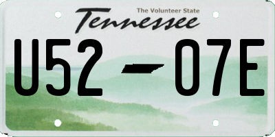 TN license plate U5207E