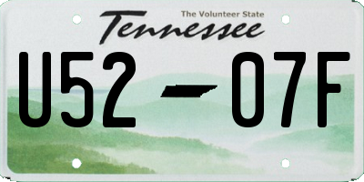 TN license plate U5207F