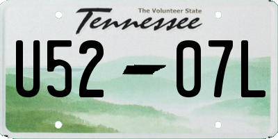 TN license plate U5207L