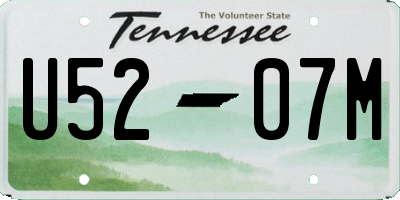 TN license plate U5207M