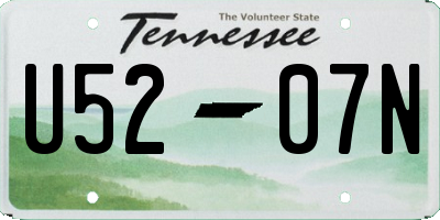 TN license plate U5207N