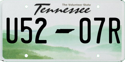 TN license plate U5207R