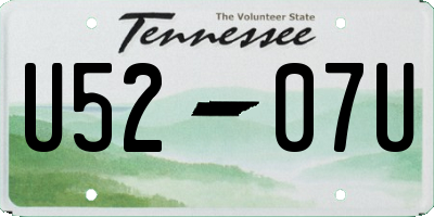 TN license plate U5207U