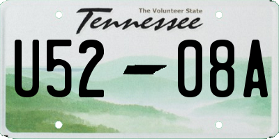 TN license plate U5208A