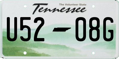 TN license plate U5208G