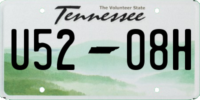TN license plate U5208H