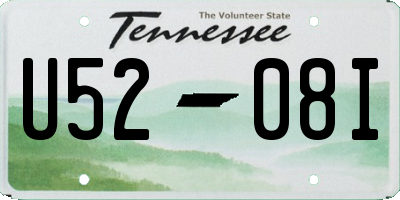 TN license plate U5208I