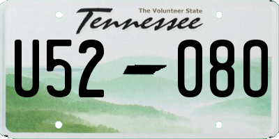 TN license plate U5208O