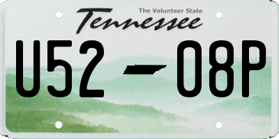 TN license plate U5208P
