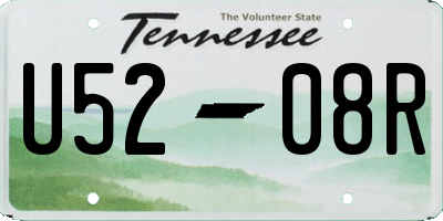 TN license plate U5208R
