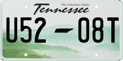 TN license plate U5208T