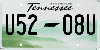 TN license plate U5208U