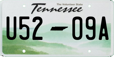 TN license plate U5209A