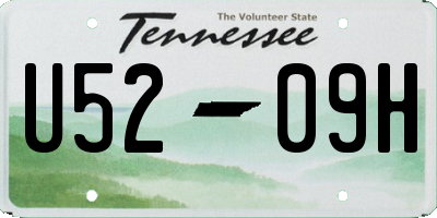 TN license plate U5209H