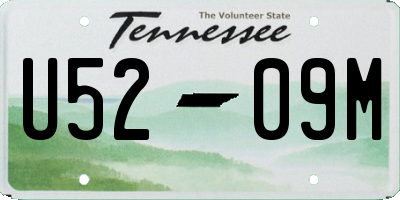 TN license plate U5209M