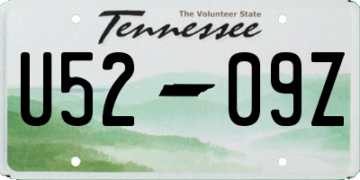 TN license plate U5209Z
