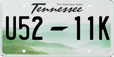 TN license plate U5211K
