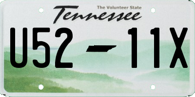 TN license plate U5211X