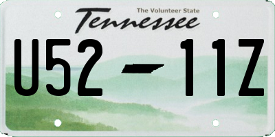 TN license plate U5211Z