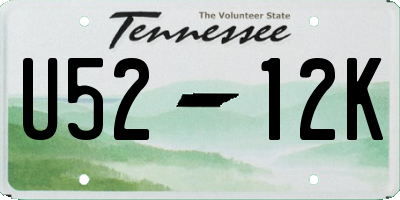 TN license plate U5212K