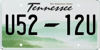 TN license plate U5212U