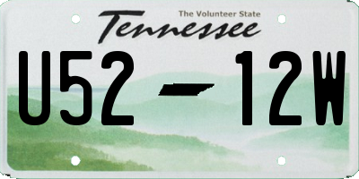 TN license plate U5212W