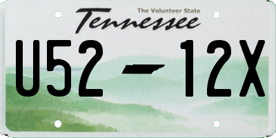 TN license plate U5212X
