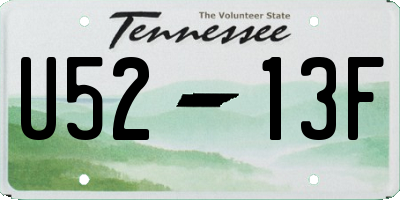 TN license plate U5213F