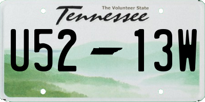 TN license plate U5213W