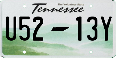 TN license plate U5213Y