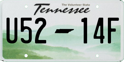 TN license plate U5214F