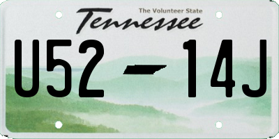 TN license plate U5214J