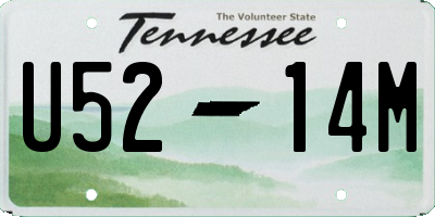 TN license plate U5214M