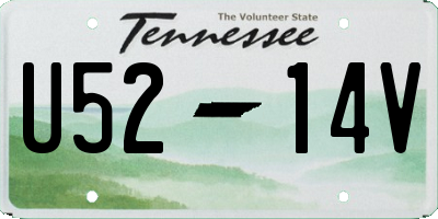 TN license plate U5214V