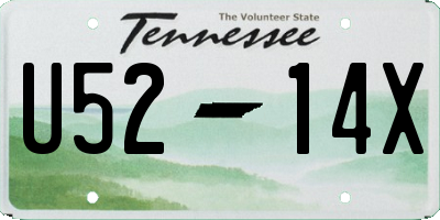 TN license plate U5214X