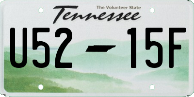 TN license plate U5215F