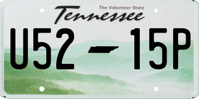 TN license plate U5215P