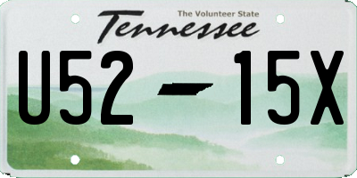 TN license plate U5215X