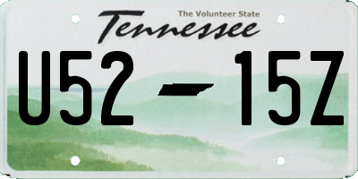 TN license plate U5215Z