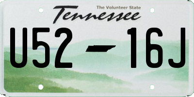TN license plate U5216J